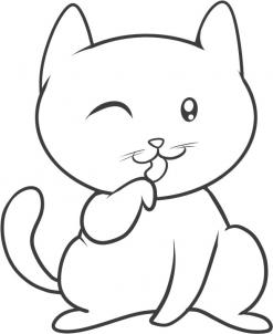 貓的簡(jiǎn)筆畫，如何畫貓？