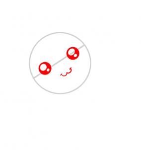 第二步：蜜蜂簡(jiǎn)筆畫(huà)畫(huà)法步驟