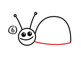 蝸牛簡(jiǎn)筆畫，如何畫蝸牛