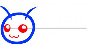 第三步：毛毛蟲簡(jiǎn)筆畫法步驟