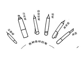 簡(jiǎn)筆畫的工具和材料