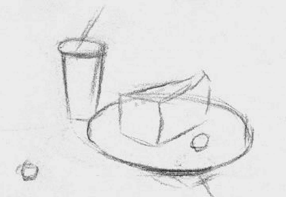 素描面包、酸奶 步驟2
