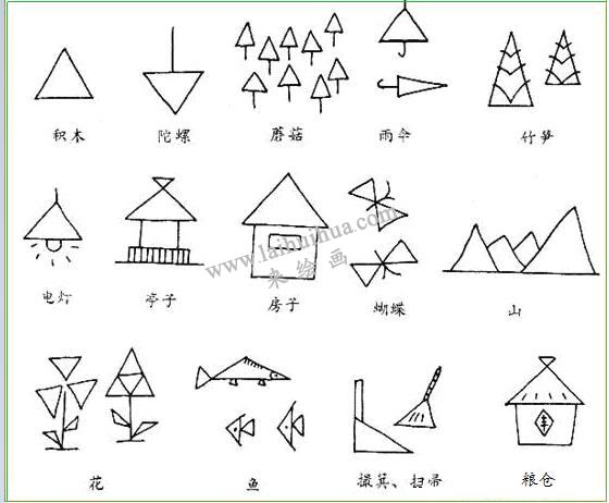 用長方形由淺入深地表現(xiàn)各種物體