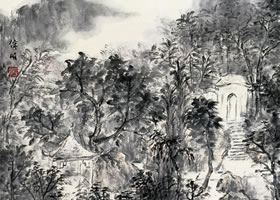 《樵山雅園》國(guó)畫(huà)欣賞