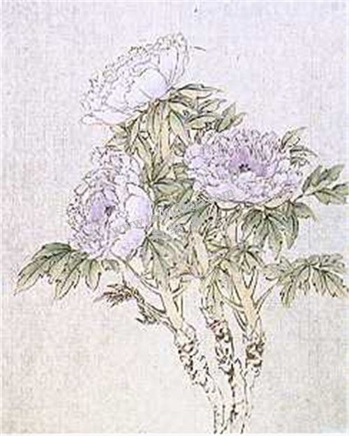 牡丹國(guó)畫(huà)第五步畫(huà)法