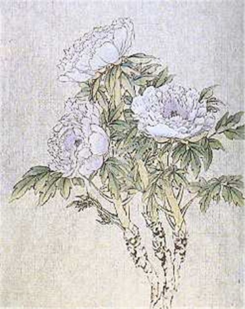 牡丹國(guó)畫(huà)第六步畫(huà)法