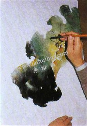 國(guó)畫(huà)荷花繪畫(huà)步驟第三步