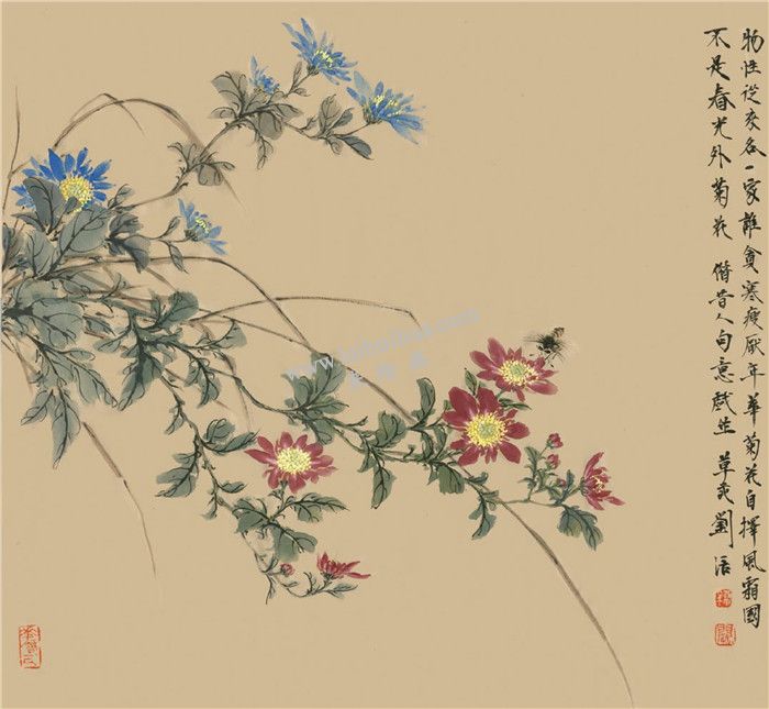 菊花國(guó)畫畫法范例 02