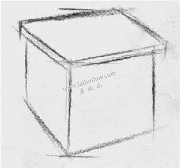 素描板凳的畫法步驟 一