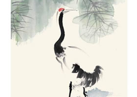仙鶴的國(guó)畫(huà)畫(huà)法