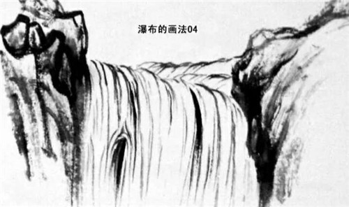 瀑布的畫法步驟 四