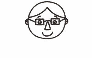 爸爸簡(jiǎn)筆畫畫法步驟一