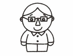 爸爸簡(jiǎn)筆畫畫法步驟四