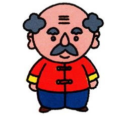 爺爺簡(jiǎn)筆畫畫法步驟六