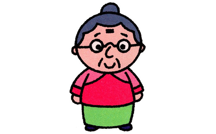 奶奶簡筆畫