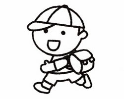 小學(xué)生的簡筆畫畫法步驟五
