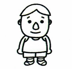 運動員簡筆畫畫法步驟五