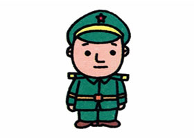 士兵的簡(jiǎn)筆畫