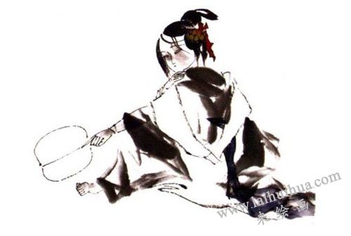 《七夕詩意》國畫畫法步驟 二
