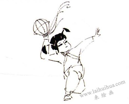 《舞獅》國畫畫法步驟 一