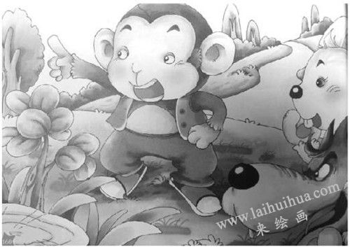 勾線填色  卡通畫的分類  圖2-6
