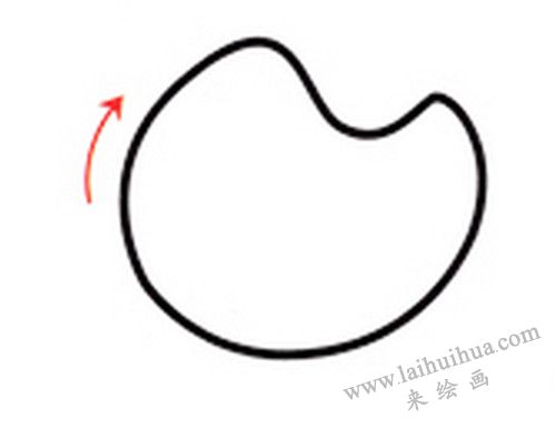 小蜜蜂的臉，小蜜蜂簡(jiǎn)筆畫(huà)畫(huà)法步驟一