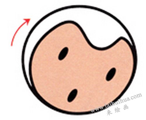小蜜蜂 的眼睛和嘴巴，小蜜蜂簡(jiǎn)筆畫(huà)畫(huà)法步驟二