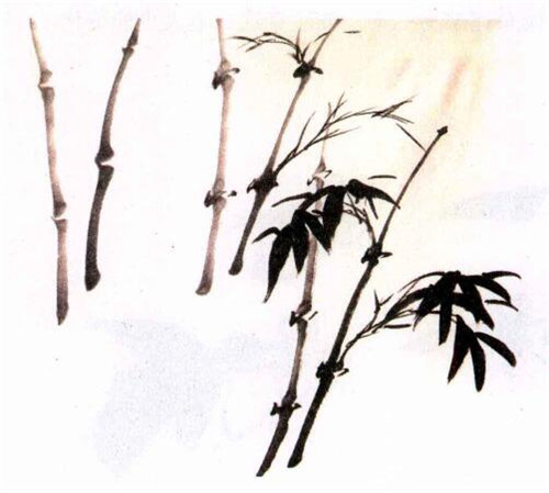 竹子水墨畫畫法