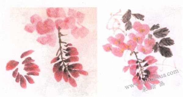 紫藤水墨畫畫法