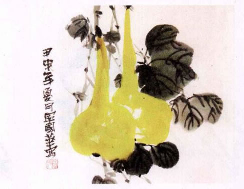 葫蘆水墨畫(huà)畫(huà)法步驟