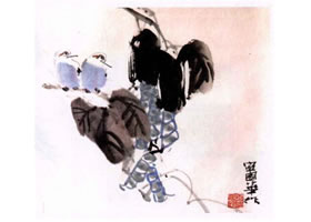 豆角水墨畫畫法步驟