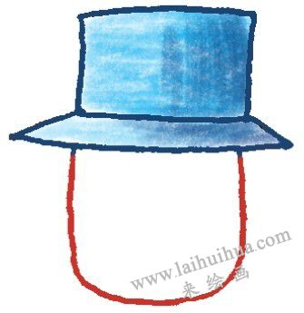 臉，叔叔簡(jiǎn)筆畫(huà)畫(huà)法步驟二