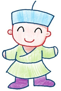 腿，少數(shù)民族簡(jiǎn)筆畫(huà)畫(huà)法步驟四