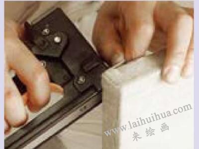 油畫布的繃裝步驟八