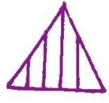 三角形屋頂，城堡色鉛筆簡(jiǎn)筆畫(huà)畫(huà)法步驟一