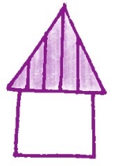 墻身，城堡色鉛筆簡(jiǎn)筆畫(huà)畫(huà)法步驟二