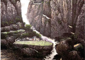 《太行早春》山水畫