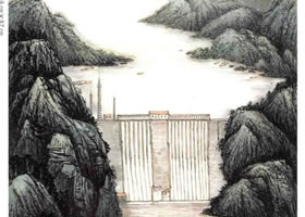 《潘家口水庫(kù)覽勝》山水畫