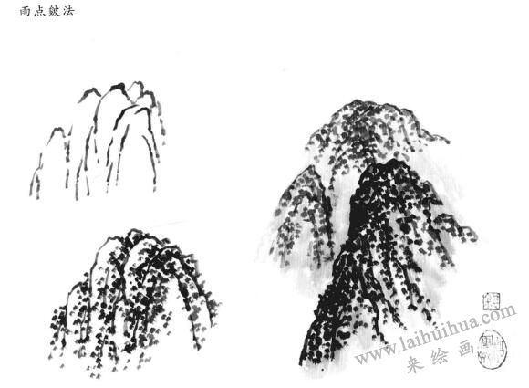 雨點(diǎn)皴法