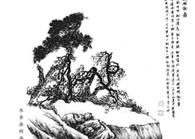 冬季雜樹的畫法
