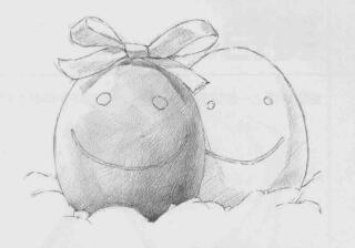 雞蛋素描畫法步驟03