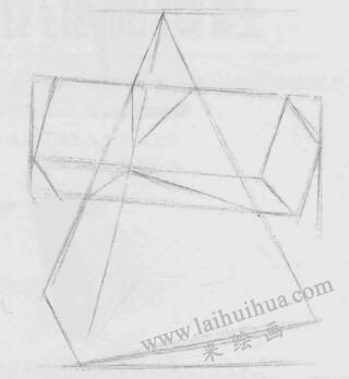 方椎體素描畫(huà)法步驟02