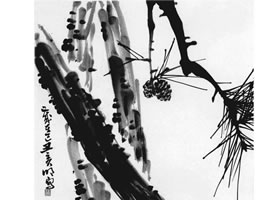 松樹畫法步驟范例練習(xí)（一）