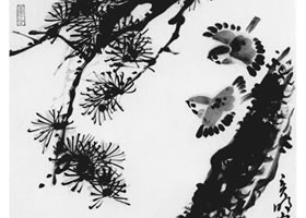 松樹畫法步驟范例練習(xí)（三）