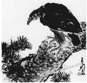 松樹(shù)畫(huà)法步驟04