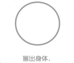 黃鸝的簡筆畫畫法步驟01：身體