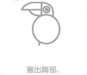老鷹的腳部，簡(jiǎn)筆畫(huà)