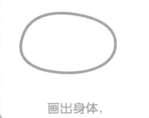 石斑魚的身體，簡筆畫