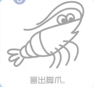 蝦的簡筆畫