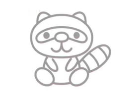 浣熊簡筆畫